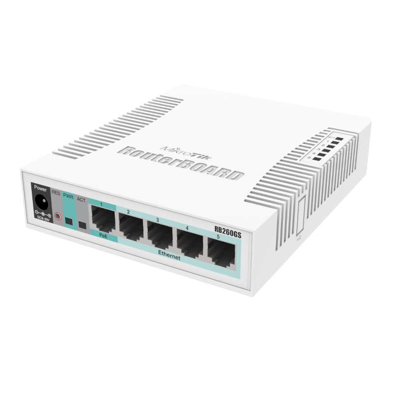 Комутатор MikroTik RB260GS (CSS106-5G-1S)